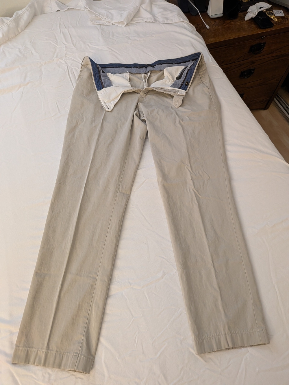 Pt01 Light Beige Slim Chinos